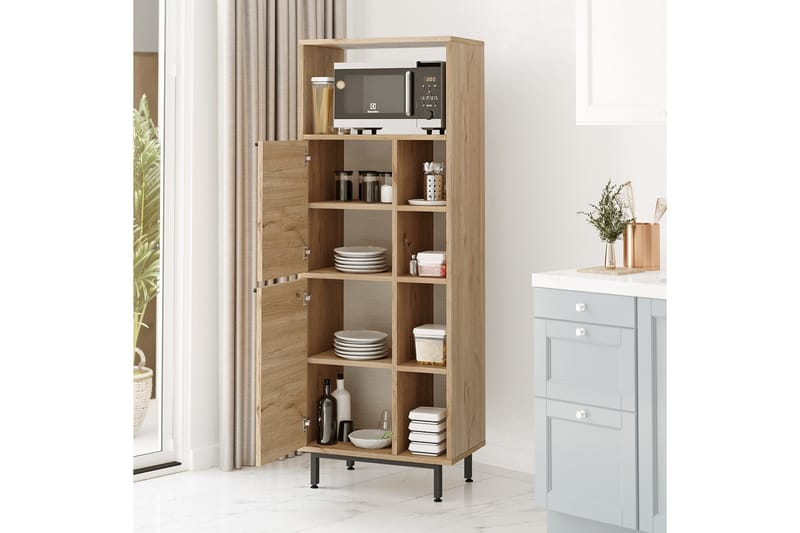 Liyakat Højskab - Valnød finér - Hus & renovering - Køkken & bad - Køkken & bryggers