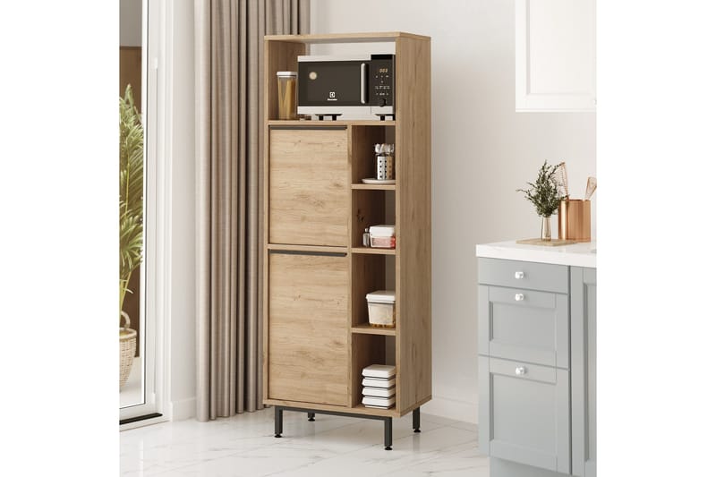 Liyakat Højskab - Valnød finér - Hus & renovering - Køkken & bad - Køkken & bryggers
