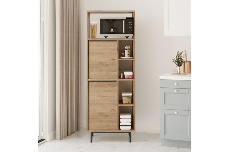 Liyakat Højskab - Valnød finér - Hus & renovering - Køkken & bad - Køkken & bryggers