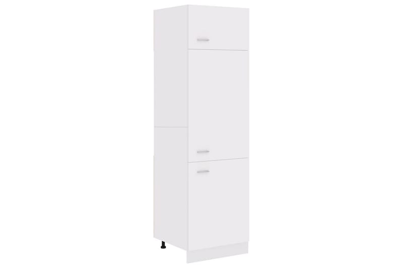 Skab til køleskab 60x57x207 cm spånplade hvid - Hvid - Køkkenskab