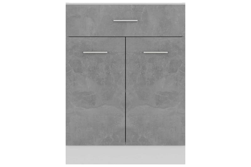 Skuffeunderskab 60x46x81,5 cm spånplader betongrå - Grå - Køkkenskab