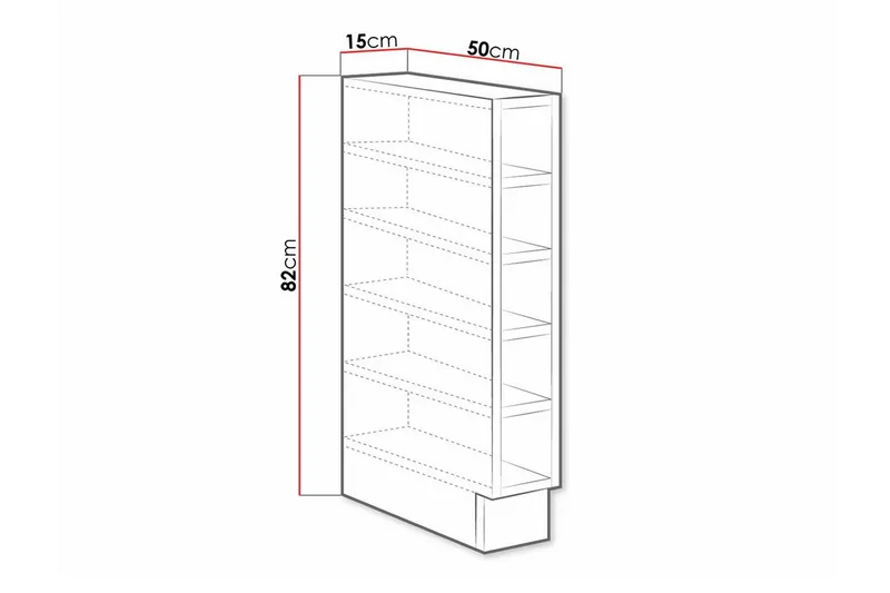 Templemore Køkkenskab 15 cm - Brun - Hus & renovering - Køkken & bad - Køkken & bryggers