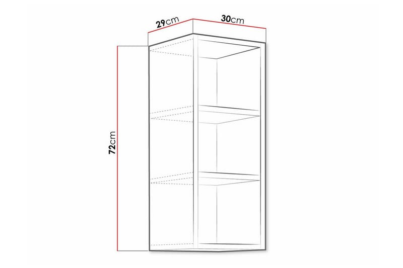 Templemore Køkkenskab 30 cm - Brun - Hus & renovering - Køkken & bad - Køkken & bryggers
