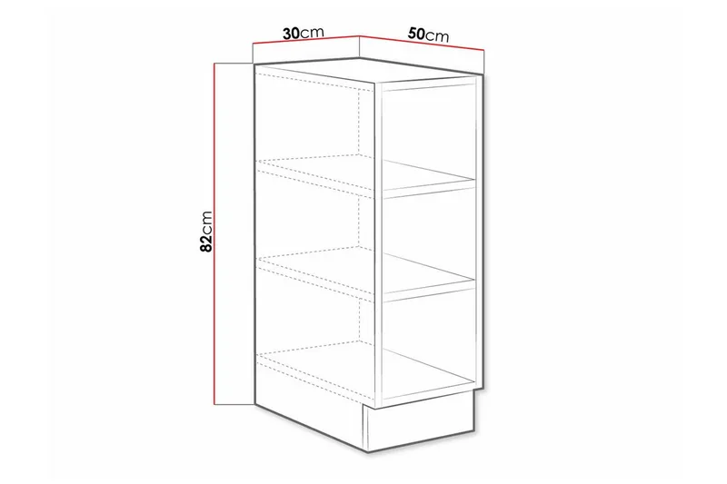 Templemore Køkkenskab 30 cm - Hvid - Hus & renovering - Køkken & bad - Køkken & bryggers