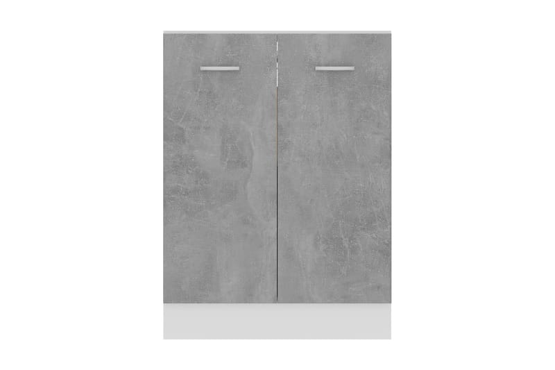 Underskab 60x46x81,5 cm spånplader betongrå - Grå - Køkkenskab