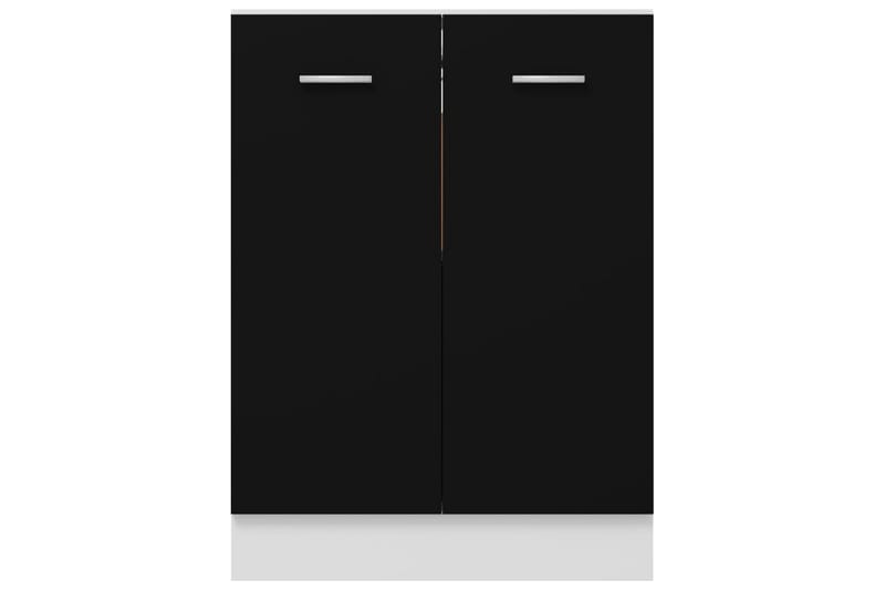 Underskab 60x46x81,5 cm spånplader sort - Sort - Køkkenskab