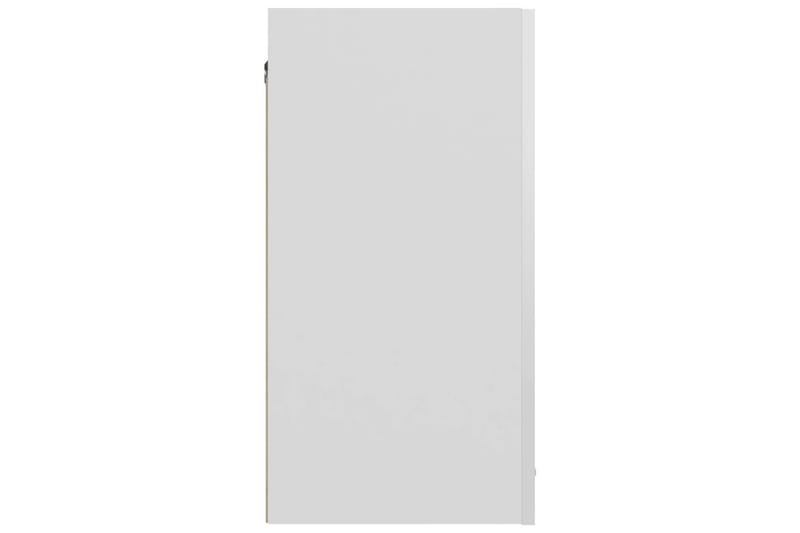 Vægskab 60x31x60 cm spånplade hvid højglans - Hvid - Køkkenskab