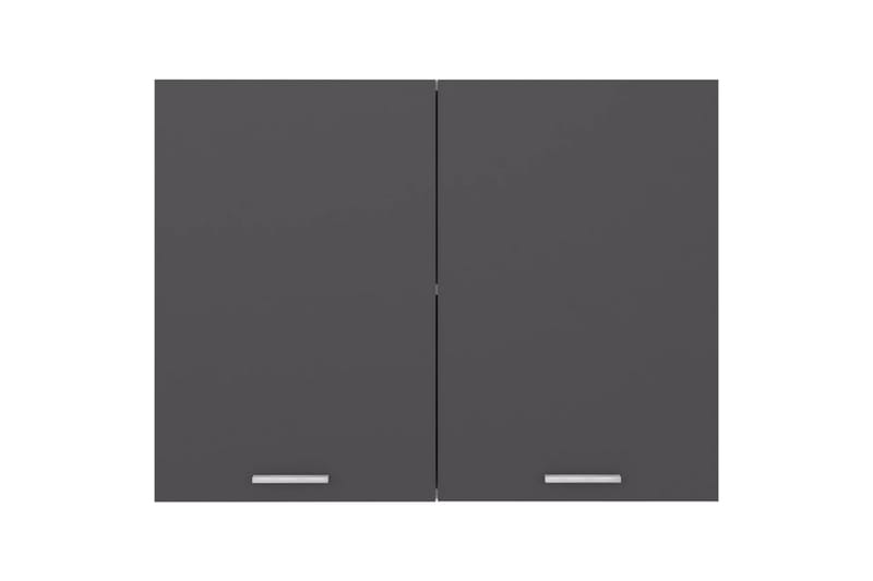 Vægskab 80x31x60 cm spånplade grå - Grå - Køkkenskab