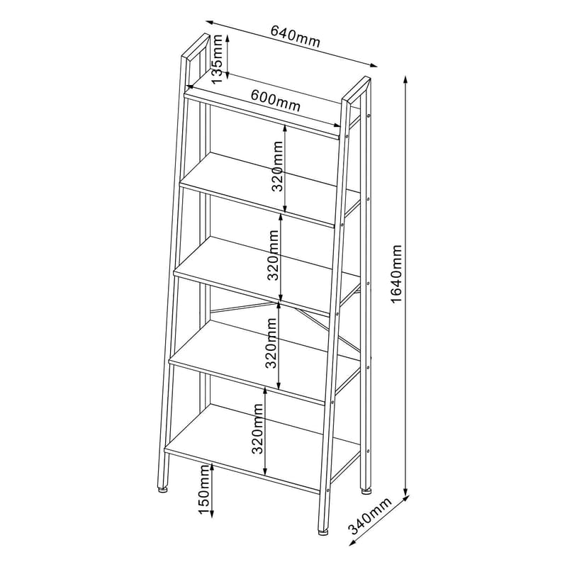 Shelf HOME4YOU - eg/brun - Hus & renovering - Køkken & bad - Køkken & bryggers - Køkkenindretning - Køkkenhylde