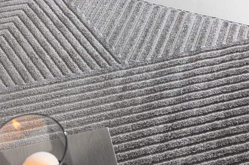 Aron Plastmåtte 160x230 cm - Grå - Tekstiler - Tæpper - Udendørs tæpper - Plasttæpper