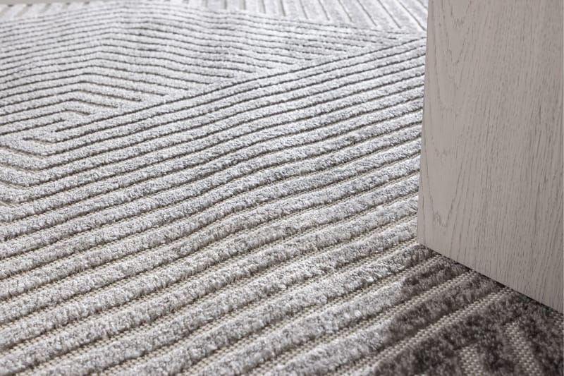 Aron Plastmåtte 240x340 cm - Grå - Tekstiler - Tæpper - Udendørs tæpper - Plasttæpper