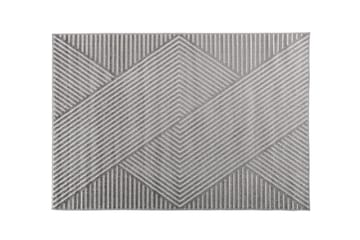 Aron Plastmåtte 160x230 cm - Grå - Tekstiler - Tæpper - Udendørs tæpper - Plasttæpper