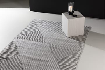 Aron Plastmåtte 160x230 cm - Grå - Tekstiler - Tæpper - Udendørs tæpper - Plasttæpper