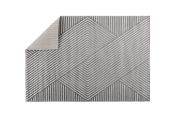 Aron Plastmåtte 160x230 cm - Grå - Tekstiler - Tæpper - Udendørs tæpper - Plasttæpper