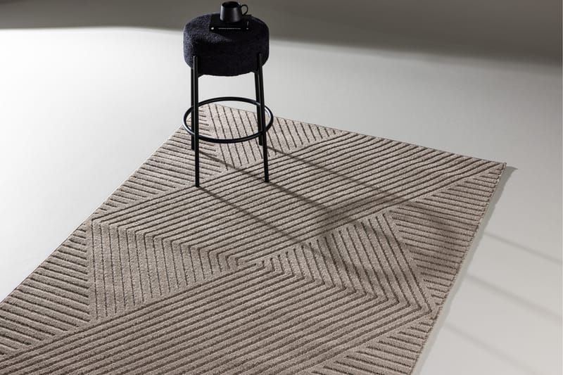Aron Plastmåtte 240x340 cm - Brun - Tekstiler - Tæpper - Udendørs tæpper - Plasttæpper