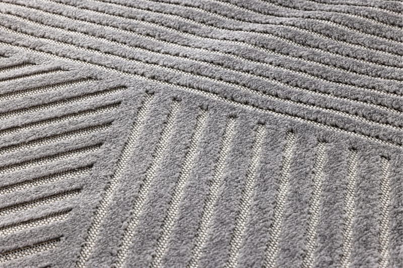 Aron Plastmåtte 240x340 cm - Grå - Tekstiler - Tæpper - Udendørs tæpper - Plasttæpper