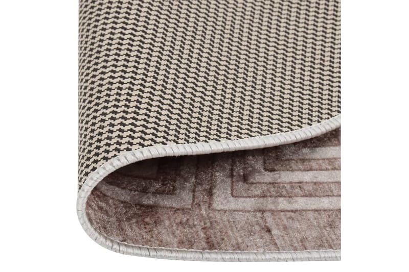gulvtæppe 120 skridsikkert og vaskbart Beige - Beige - Tekstiler - Tæpper - Udendørs tæpper - Plasttæpper