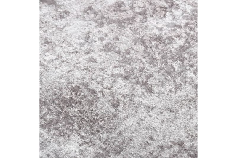 gulvtæppe 120x180 cm skridsikkert og vaskbart grå - Grå - Tekstiler - Tæpper - Udendørs tæpper - Plasttæpper