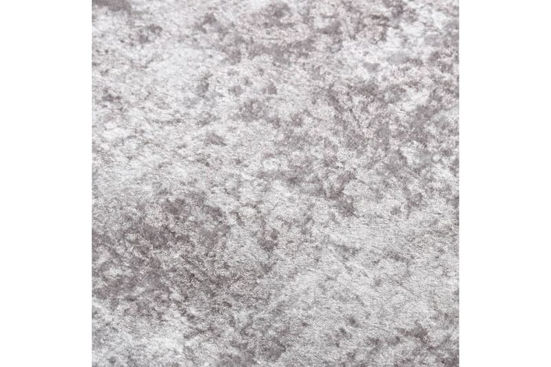 gulvtæppe 120x180 cm skridsikkert og vaskbart grå - Grå - Køkkenmåtte - Plasttæpper - Hall måtte