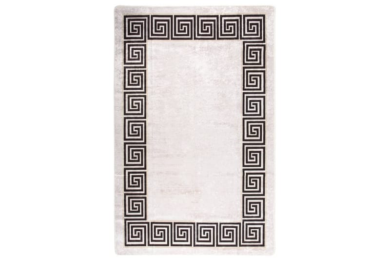 gulvtæppe 80x150 cm skridsikkert og vaskbart lys beige - Beige - Tekstiler - Tæpper - Udendørs tæpper - Plasttæpper