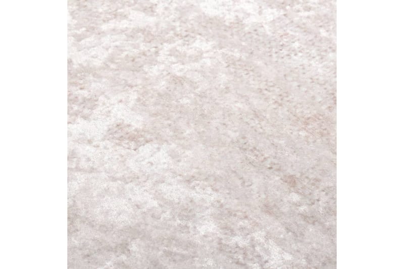 gulvtæppe 80x300 cm skridsikkert og vaskbart lys beige - Beige - Køkkenmåtte - Plasttæpper - Hall måtte