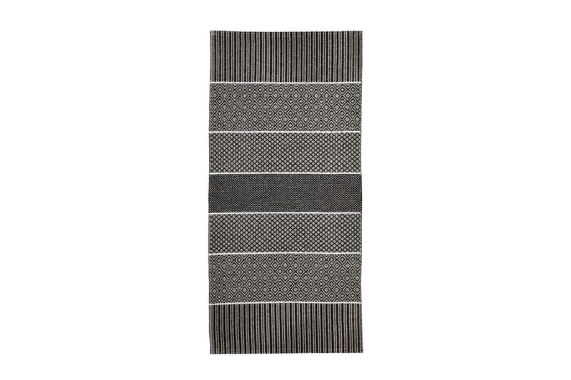 Alfie kludetæppe 70x350 cm Grafit - Horredsmattan - Tekstiler - Tæpper - Udendørs tæpper - Plasttæpper
