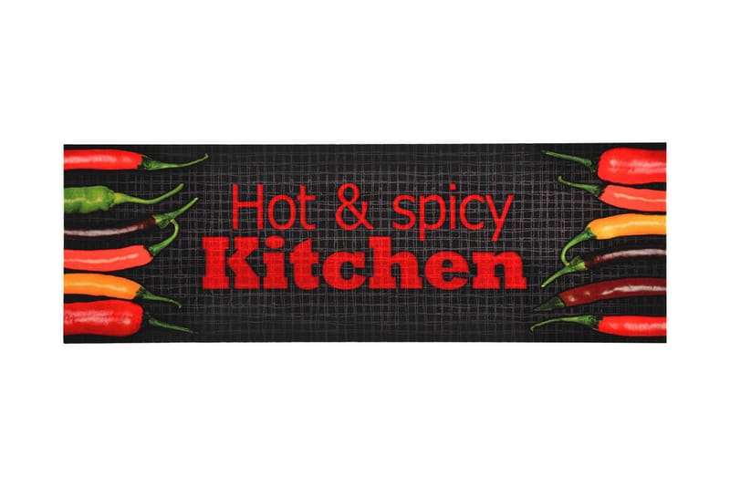 Vaskbar Køkkenmåtte 60X180 cm Hot&Amp;Spicy-Print - Flerfarvet - Køkkenmåtte