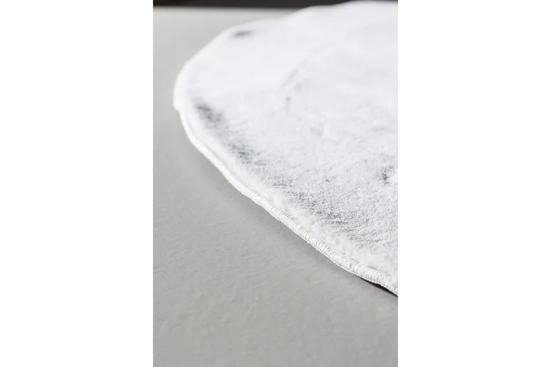 Nixie Plastmåtte 200 cm Rund - Hvit - Tekstiler - Tæpper - Udendørs tæpper - Plasttæpper