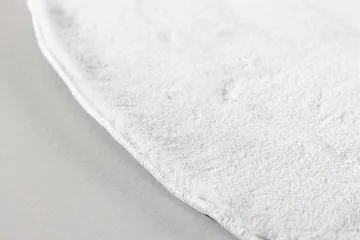 Nixie Plastmåtte 200 cm Rund - Hvit - Tekstiler - Tæpper - Moderne tæppe - Wiltontæpper