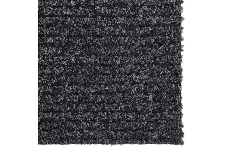 snavsbestandig tæppeløber 100x150 cm antracitgrå - Antracit - Køkkenmåtte - Gummierede tæpper - Plastikmåtte balkon - Plasttæpper - Små tæpper - Mønstrede tæpper - Store tæpper - Hall måtte - Balkontæppe & altantæppe - Håndvævede tæpper
