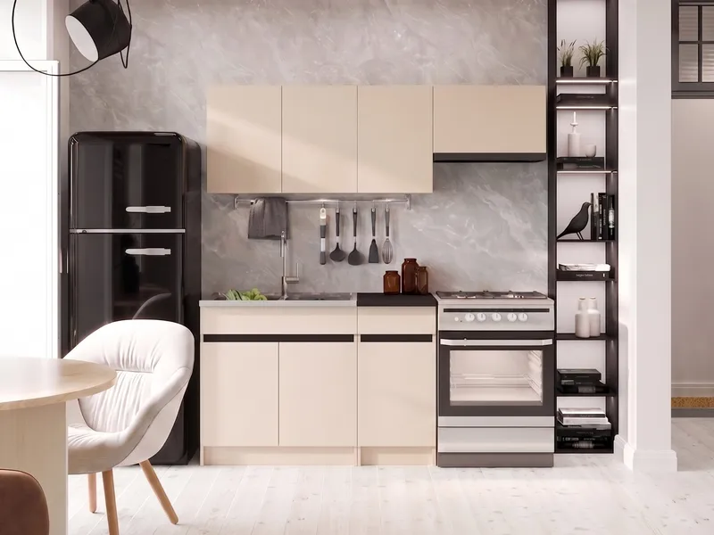køkkensæt Ezra Cashmere, sort - Cashmere, sort - Hus & renovering - Køkken & bad - Køkken & bryggers - Køkkenbordplade & køkkenbord