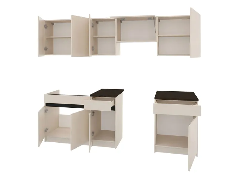 køkkensæt Ezra Cashmere, sort - Cashmere, sort - Hus & renovering - Køkken & bad - Køkken & bryggers - Køkkenbordplade & køkkenbord