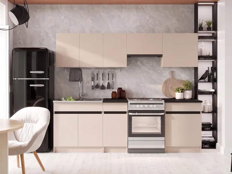 køkkensæt Ezra Cashmere, sort - Cashmere, sort - Hus & renovering - Køkken & bad - Køkken & bryggers - Køkkenbordplade & køkkenbord