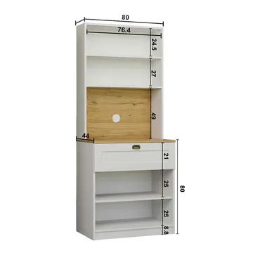 Kaffereol Hanah Home Nero Solo 1600-225 (80 x 190 x 44 cm) Hvid - Hvid - Hus & renovering - Køkken & bad - Køkken & bryggers