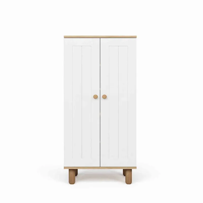 Multifunktionsskab Hanah Home Ayka (60 x 129 x 37 cm) Hvid valnød, Hvid og valnød