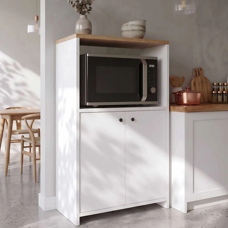 Multifunktionsskab Skye Decor Bren (68,6 x 86,8 x 35 cm) Naturlig hvid - Natur og hvid - Hus & renovering - Køkken & bad - Køkken & bryggers