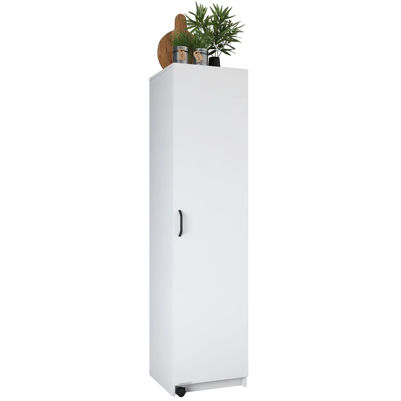Multifunktionsskab Wallxpert Eska (45 x 180 x 42 cm) Hvid, Hvid