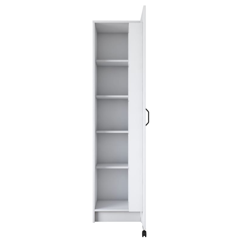 Multifunktionsskab Wallxpert Eska (45 x 180 x 42 cm) Hvid - Hvid - Hus & renovering - Køkken & bad - Køkken & bryggers