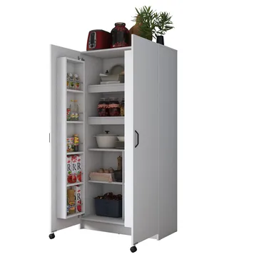 Multifunktionsskab Wallxpert Kira hylde (90 x 180 x 42 cm) hvid - Hvid - Hus & renovering - Køkken & bad - Køkken & bryggers