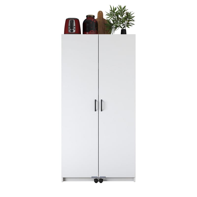 Multifunktionsskab Wallxpert Kira hylde (90 x 180 x 42 cm) hvid - Hvid - Hus & renovering - Køkken & bad - Køkken & bryggers