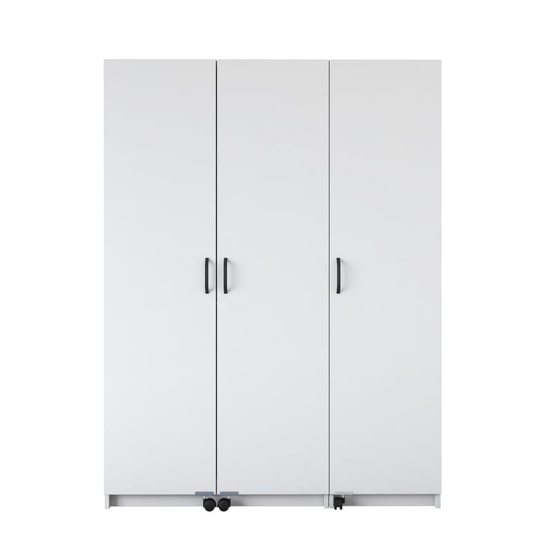 Multifunktionsskab Wallxpert Nyra (135 x 180 x 42 cm) hvid - Hvid - Hus & renovering - Køkken & bad - Køkken & bryggers