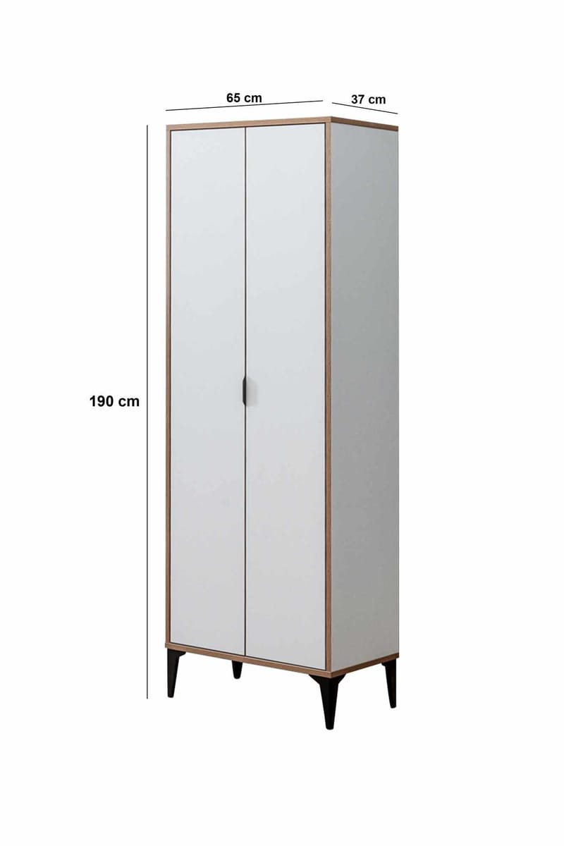 Olyros garderobe 65x190 cm - Hvid - Hus & renovering - Køkken & bad - Køkken & bryggers