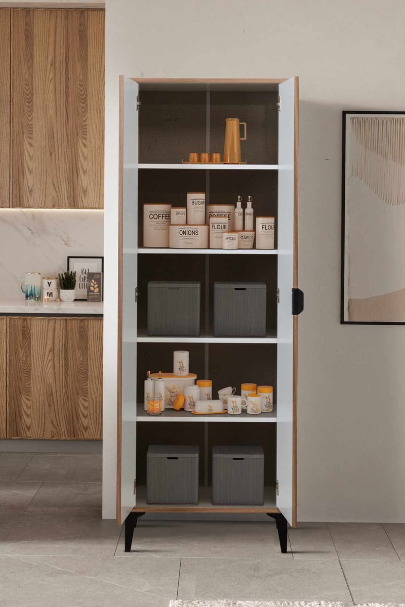Olyros garderobe 65x190 cm - Hvid - Hus & renovering - Køkken & bad - Køkken & bryggers
