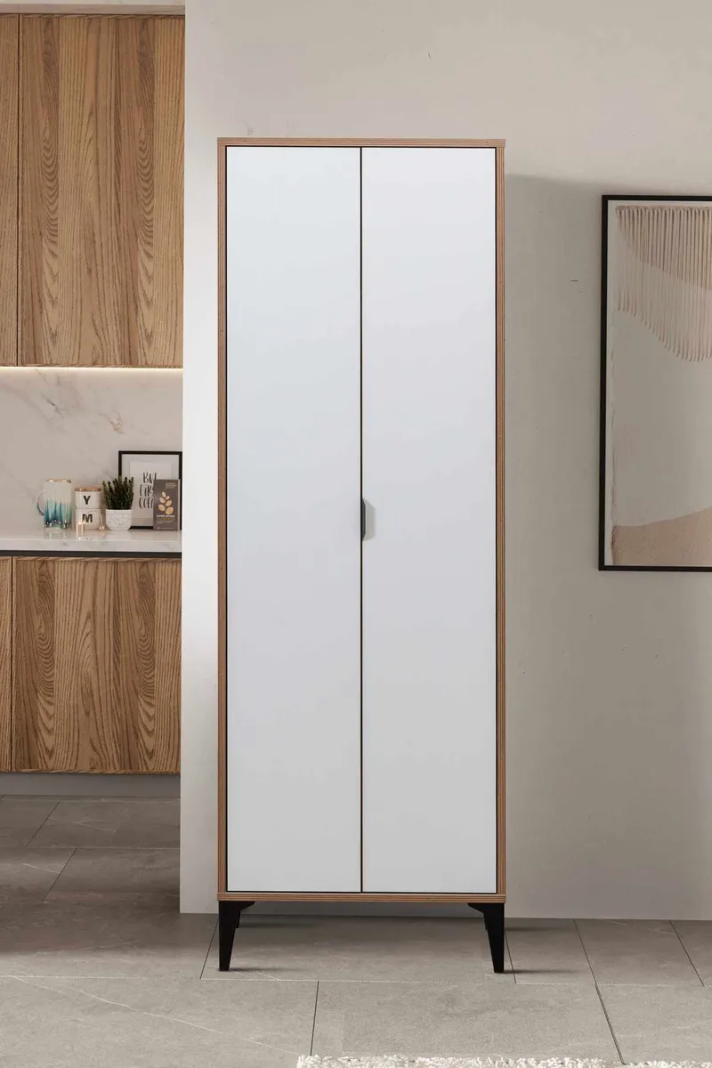 Olyros garderobe 65x190 cm - Hvid - Hus & renovering - Køkken & bad - Køkken & bryggers