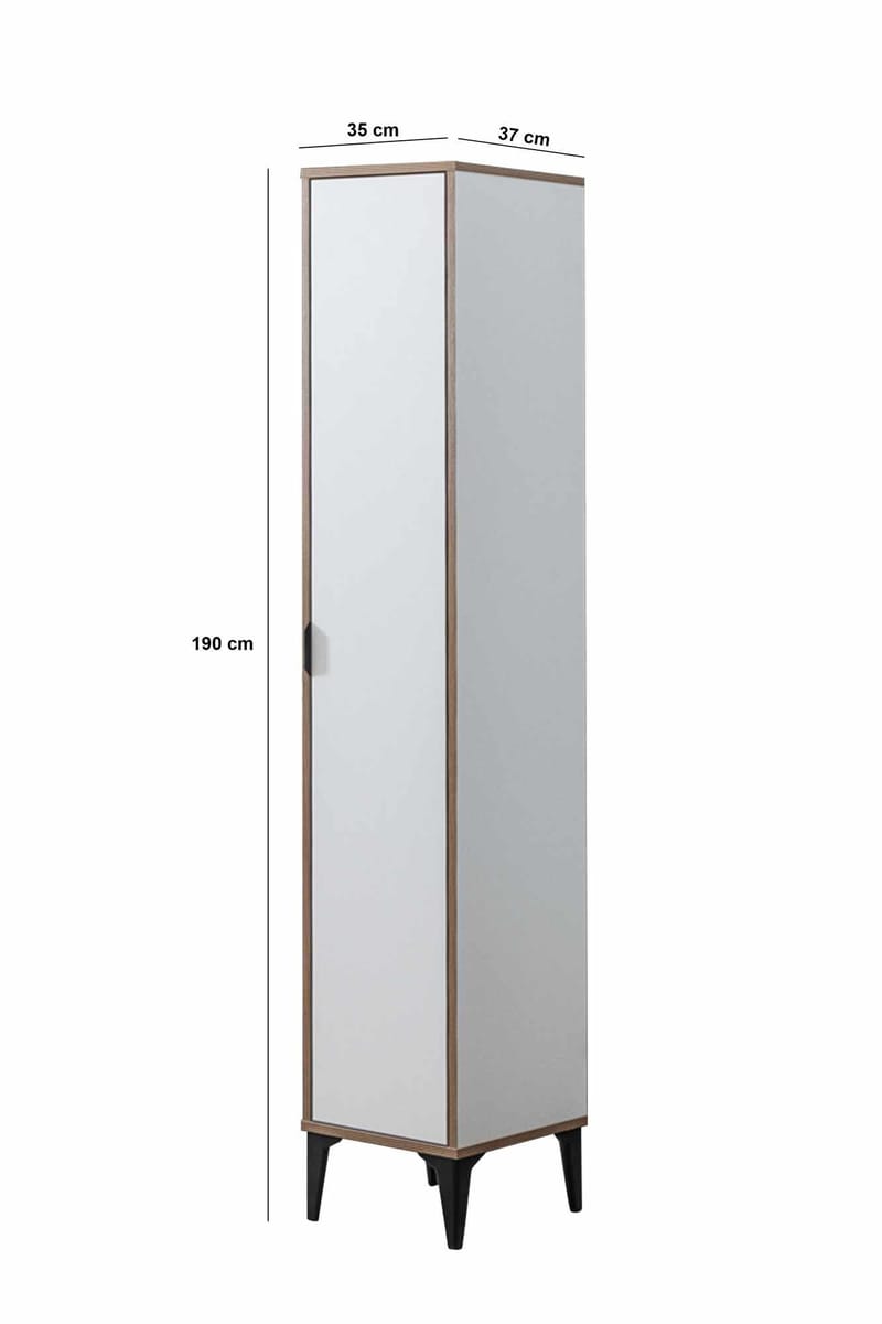 Olyros højskab 35x190 cm - Hvid - Hus & renovering - Køkken & bad - Køkken & bryggers