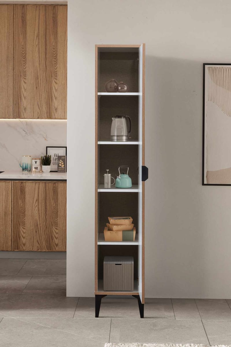 Olyros højskab 35x190 cm - Hvid - Hus & renovering - Køkken & bad - Køkken & bryggers