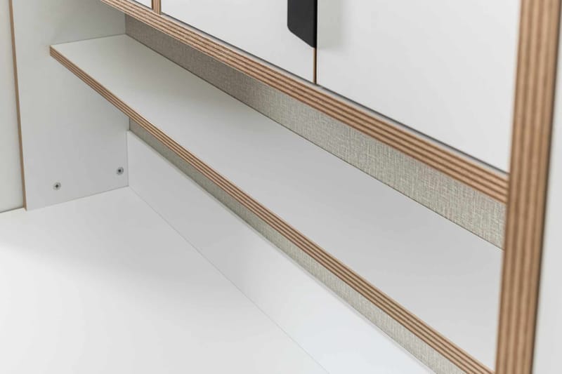 Olyros opbevaringsmøbel 127x190 cm - Hvid - Hus & renovering - Køkken & bad - Køkken & bryggers