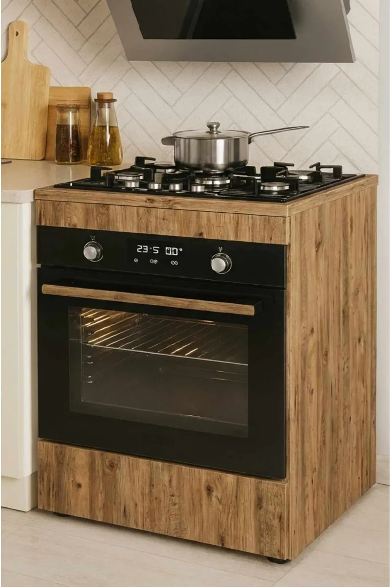 Ovnskab til indbygning Hanah Home Pika Oven (60 x 85 x 56,5 cm) Fyr, Fyrretræ