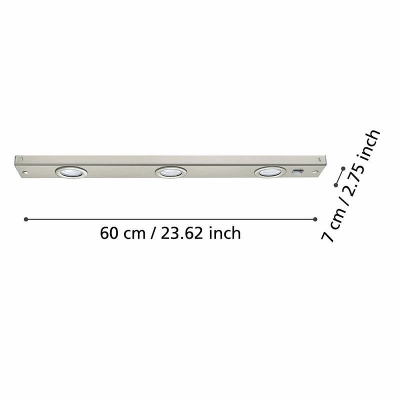 Skabslampe Kob - Mat nikkel - Hus & renovering - Køkken & bad - Køkken & bryggers - Køkkenbelysning