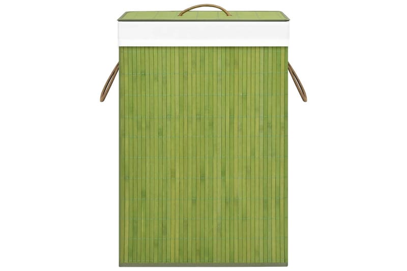 Vasketøjskurv 72 L Bambus Grøn - Badeværelsestilbehør - Vasketøjskurv